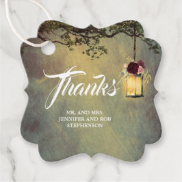 Hanging Lantern Rustic Blommigt Bröllop Tack Gåvor Etiketter