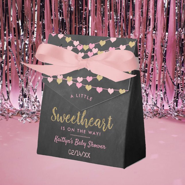 Hanging Love Hearts Little Sweetheart Baby Shower Presentaskar (Skapare uppladdad)