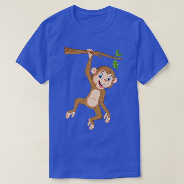 Hanging Monkey Monkey Jungle Safari Primate Anima T Shirt (Design framsida)