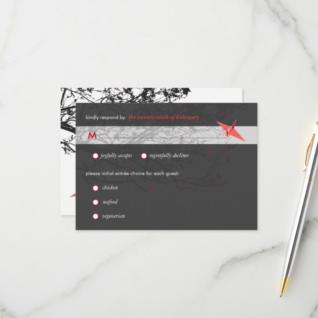 Hanging Origami Papper Cranes Asian Bröllop OSA (Fram/Back In Situ)