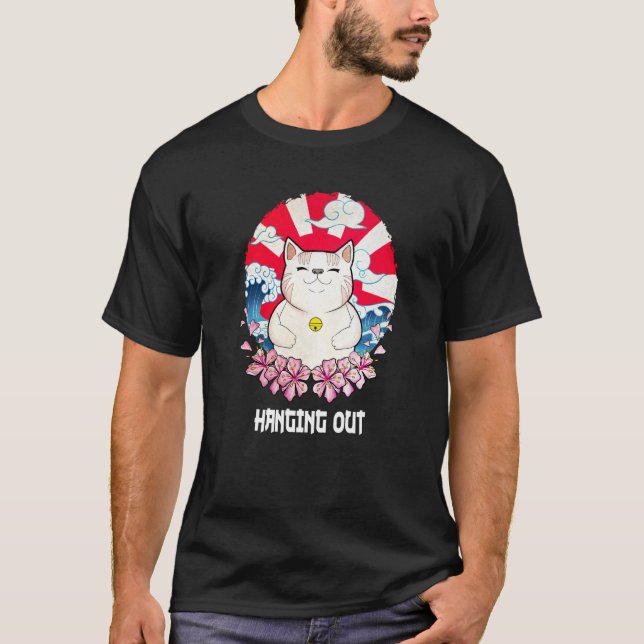 Hanging Out Cat Hobby Kitten Pastime Cat Mom  1 T Shirt (Framsida)