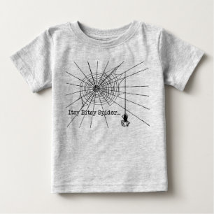 Hanging Spider i en webben Gothic Halloween T-shirt
