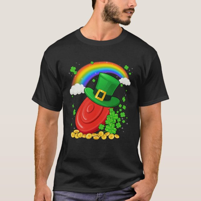 Hanging With My Gnomies Green Plaid Gnomes St Patr T Shirt (Framsida)