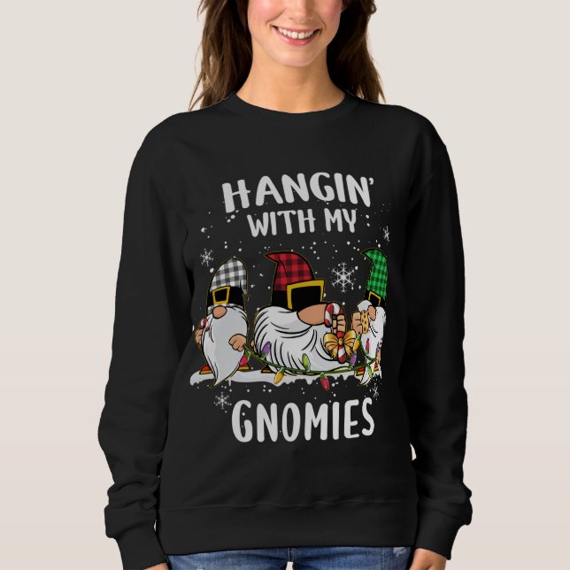 Hangin's med mina favoriter... 3 Gnomes julbuf T Shirt (Framsida)