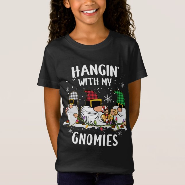 Hangin's med mina favoriter... 3 Gnomes julbuf T Shirt (Framsida)