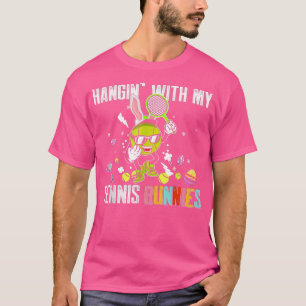 Hangin's with My Tennis Bunnies Tennis Älskare Lyc T Shirt