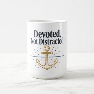 Hängiven Inte Distraherad Tröja | Tro & Disciplin Kaffemugg