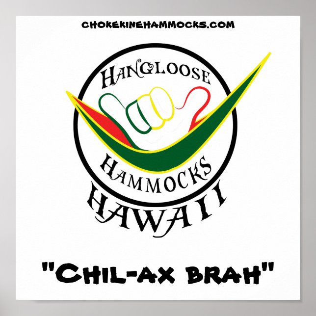 Hanglolösa Rasta, ’Chil-ax brah’, Poster (Framsidan)