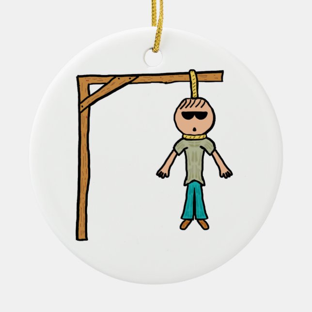 Hangman Julgransprydnad Keramik (Framsidan)