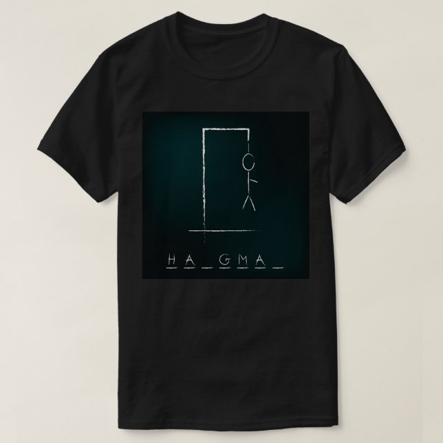 Hangman-spel T Shirt (Design framsida)