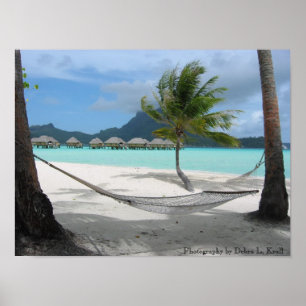 Hängmatta på den Bora Bora affischen Poster