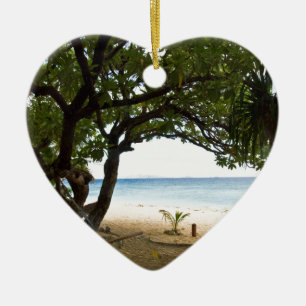 Hängmatta på den södra havsön, Fiji Julgransprydnad Keramik