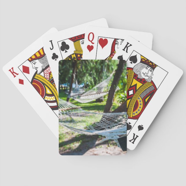 Hängmatta på stranden, Fiji Spel Kort (Baksidan)