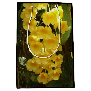 Hängning av Gult Orchids Tropical Flowers