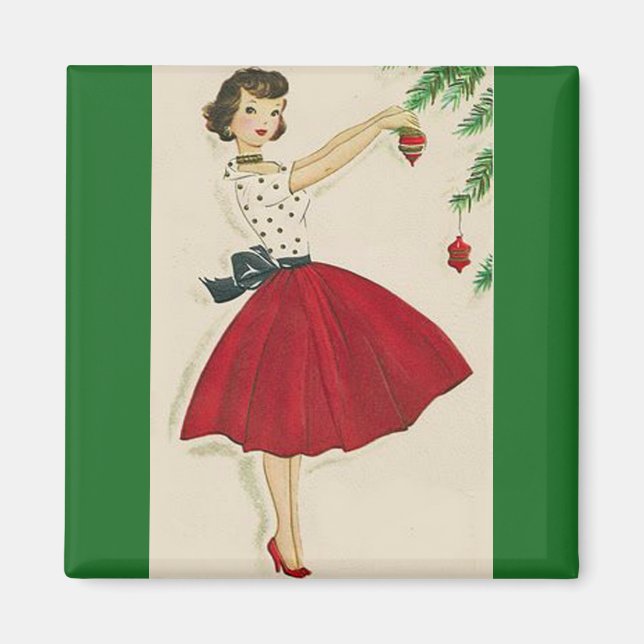 Hängning av Lökar på Julgran Magnet (Framsidan)