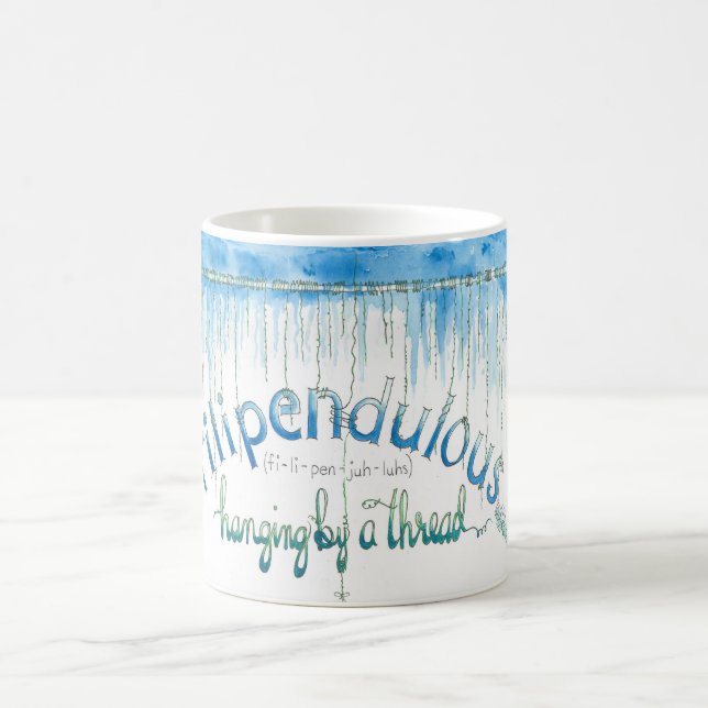 Hängning efter en tråd kaffemugg (Center)