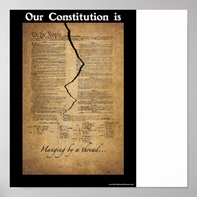 Hängning efter en tråd poster (Framsidan)