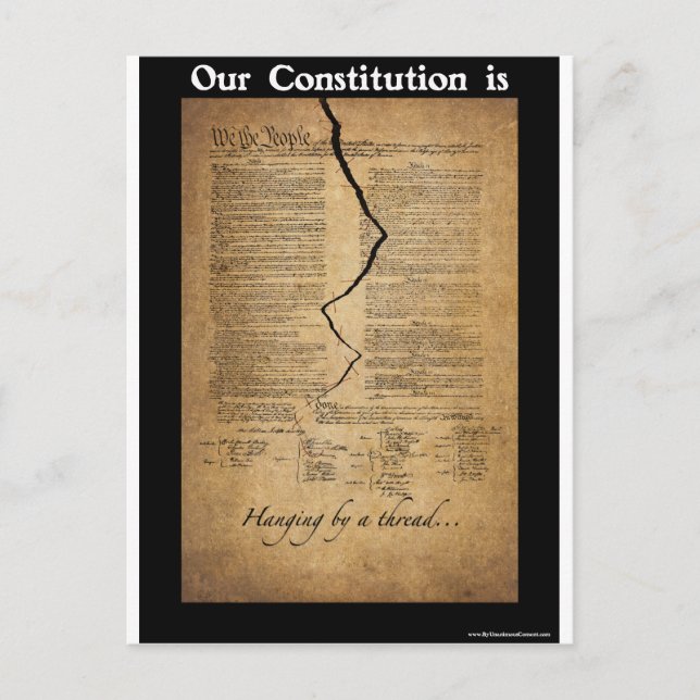 Hängning efter en tråd vykort (Framsida)