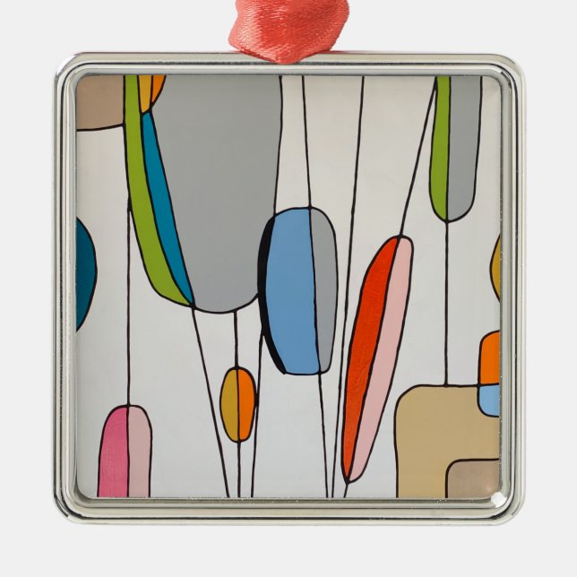 Hängning efter tråd julgransprydnad metall (Framsidan)