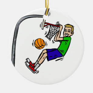 Hängning från kantslam dunk julgransprydnad keramik