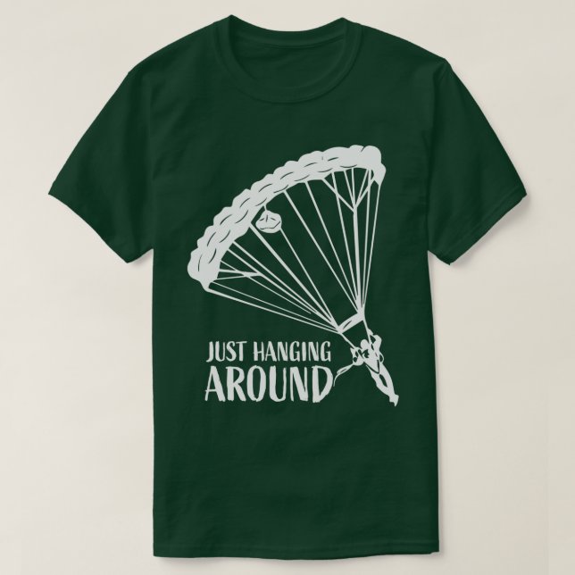 Hängning kring en underlig parachuting Älskare Sky T Shirt (Design framsida)