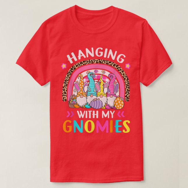 Hängning med min Gnomies Bunny Öron Egg Hunting Ra T Shirt (Design framsida)