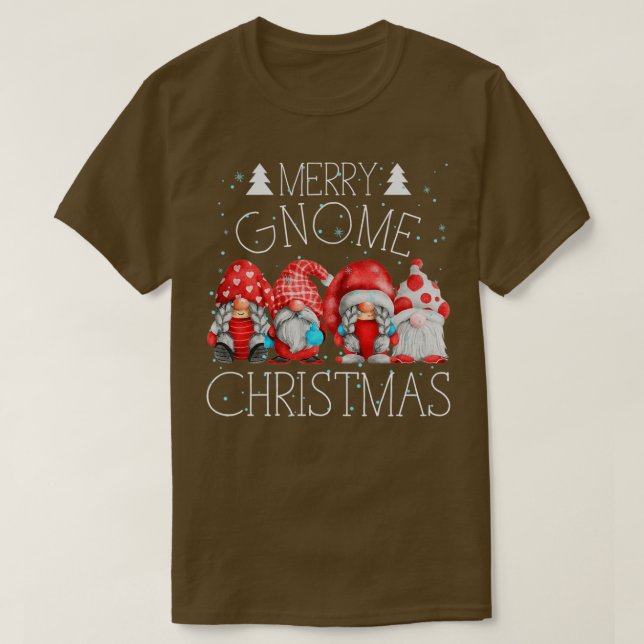 Hängning med min Gnomies Funny Garden Gnome Ugly S T Shirt (Design framsida)