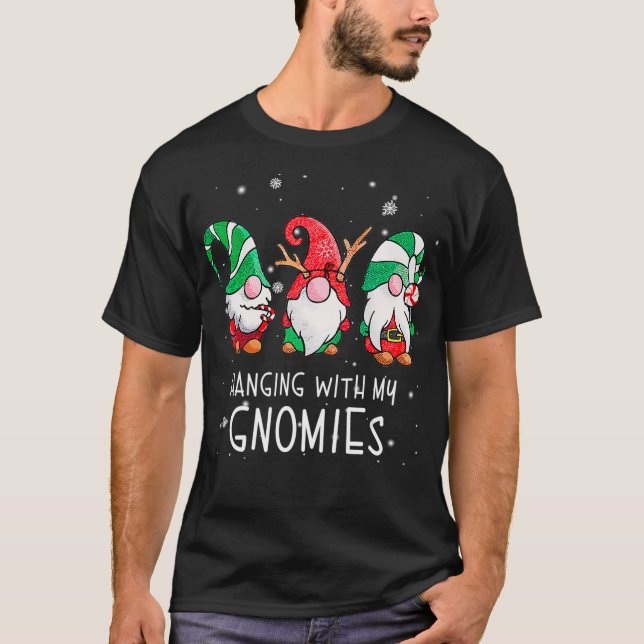 Hängning med min Gnomies Nordic Santa Gnome Christ T Shirt (Framsida)
