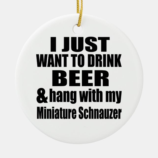 Hängning med min miniatyrSchnauzer Julgransprydnad Keramik (Framsidan)