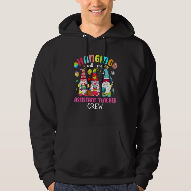 Hängning med mina assistentlärare Gnomies Eas Hoodie (Framsida)