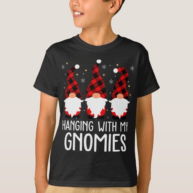 Hängning med mina Gnomes Gnomes Valentines day Mat T Shirt (Framsida)