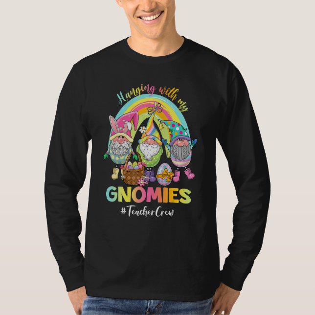 Hängning med Påskägget Hu för min Gnomies-lärare T Shirt (Framsida)