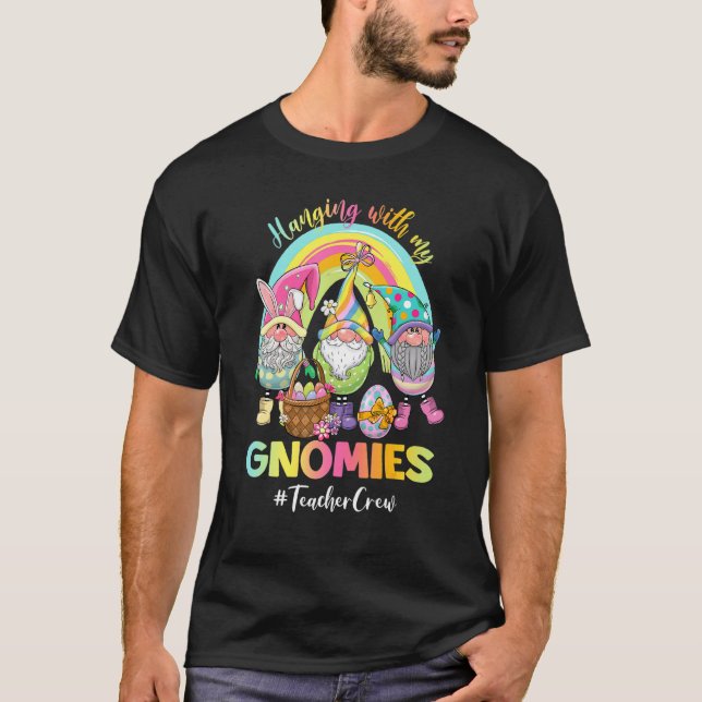 Hängning med Påskägget Hu för min Gnomies-lärare T Shirt (Framsida)