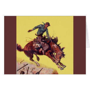 Hängning på Cowboy Hälsningskort