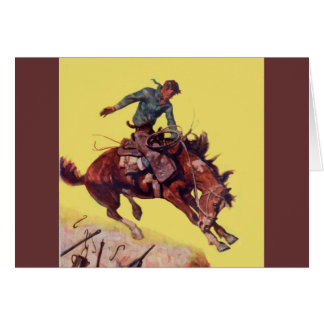 Hängning på Cowboy Hälsningskort