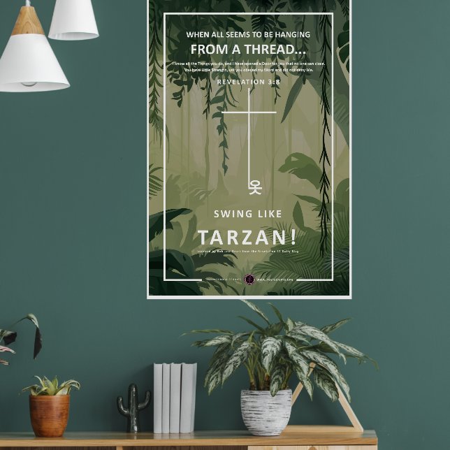 Hängning på en tråd poster (Vardagsrum 1)