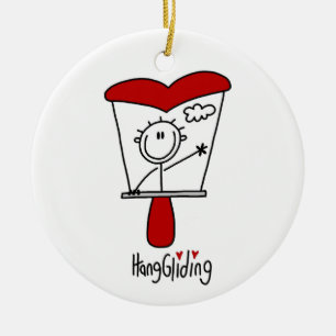 Hängningglidningstick figur julgransprydnad keramik
