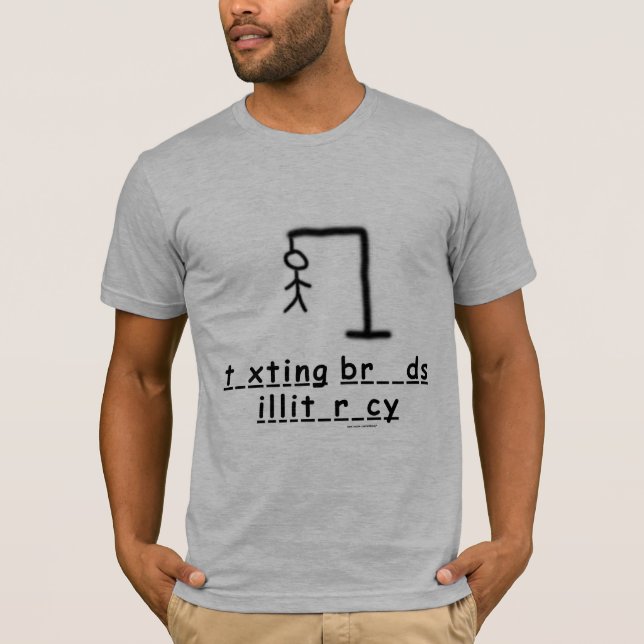 "HängningTexting" T-tröja Tröja (Framsida)