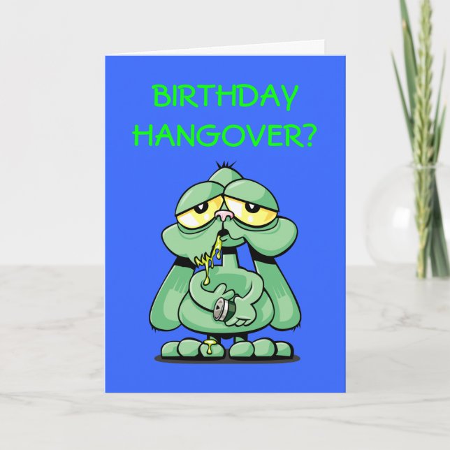 Hangover Bunny Kort (Framsida)