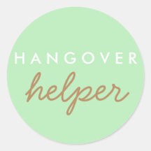 Hangover Helper Bröllop Bachelorette Favor Sticker