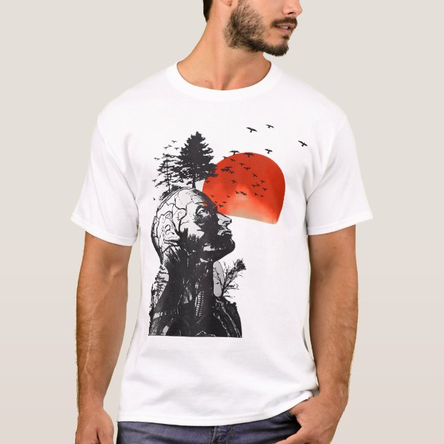 Hangover Human Träd Graphic T Shirt (Framsida)