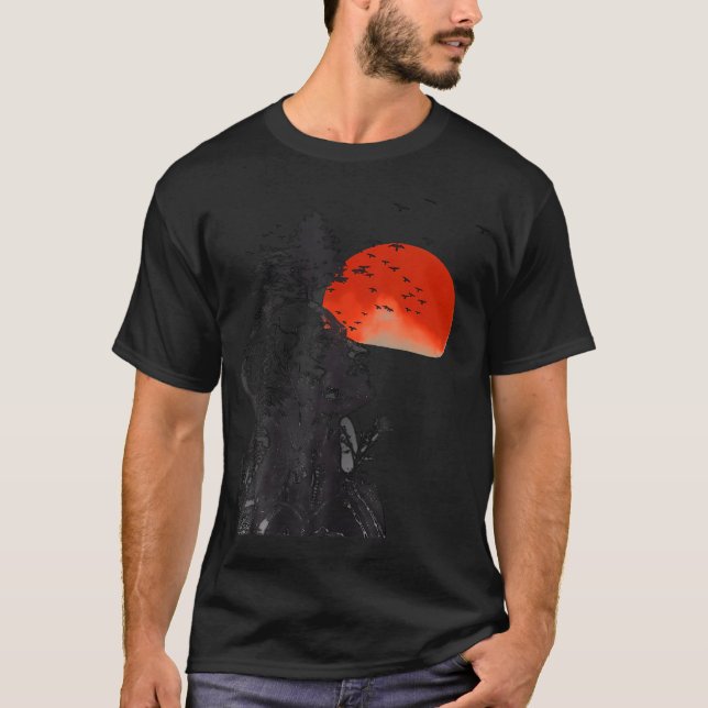 Hangover Human Träd Surreal Artistic Sunset T Shirt (Framsida)