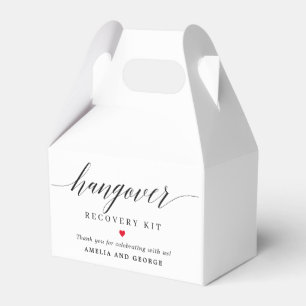 Hangover Kit Editable Färg Modern skript Presentaskar