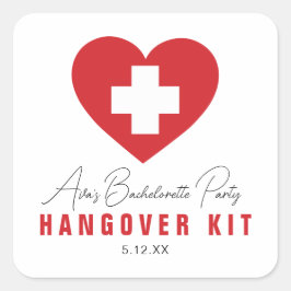 HANGOVER Kit Personlig Stickers Fyrkantigt Klistermärke