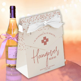 Hangover Relief Kit Ro Guld Glitter Bröllop Presentaskar