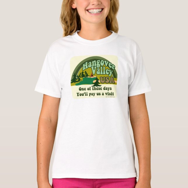 Hangover Valley USA T Shirt (Framsida)