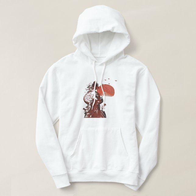 Hangovers Alans Manar Träd Halloween För manar Wom Hoodie (Design framsida)