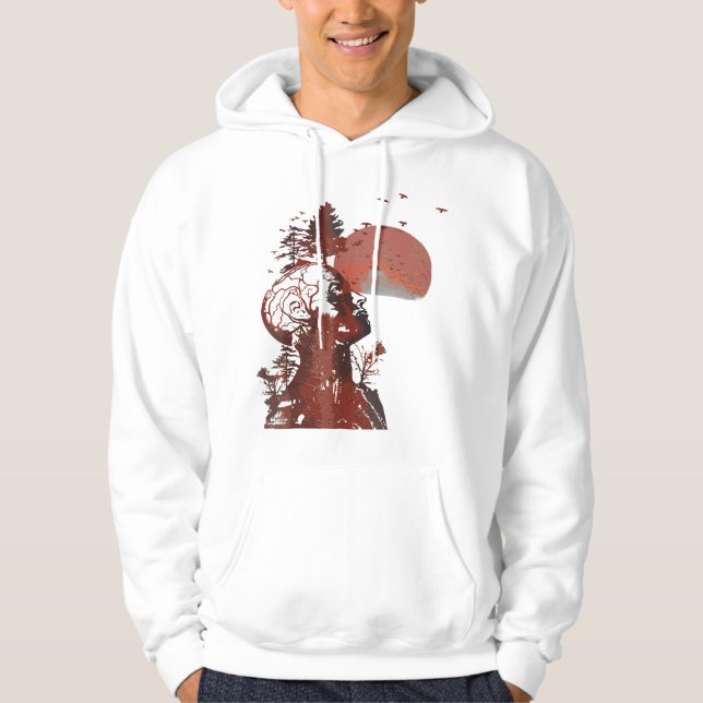 Hangovers Human Tree Costume For Mens Womens Hoodie (Framsida)