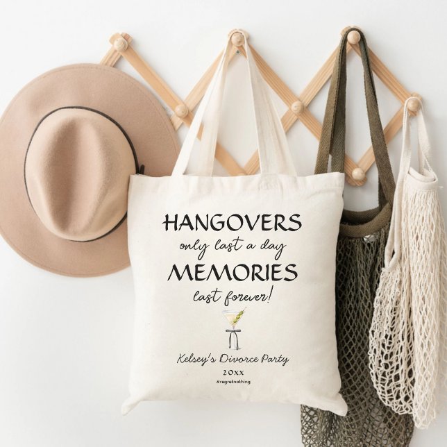 Hangovers & Memories Unbröllop Divorce Tygkasse (Hangovers & Memories Unwedding Divorce Tote Bag)