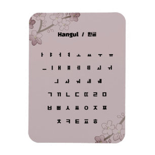 Hangul/한 글 magnet